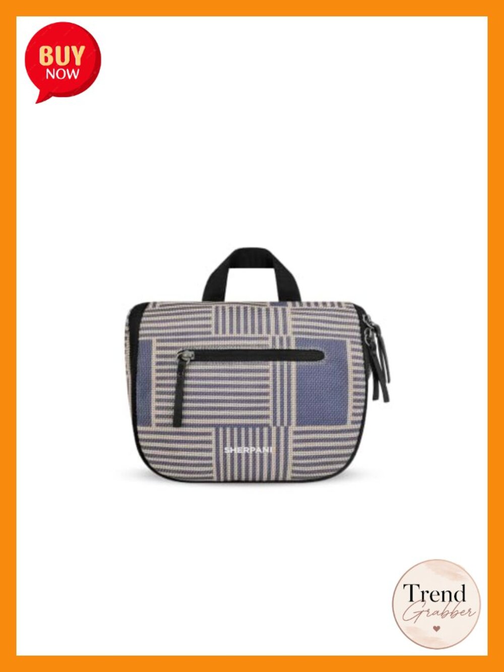 Hanging Travel Toiletry Bag Water-Resistant Recycled Nylon